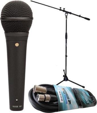 Rode M1 Mikrofon mit Mikrofonständer mit Kabel