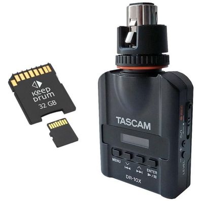 Tascam DR-10X Recorder mit SD-Karte 32 GB
