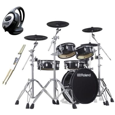 Roland VAD306 Acoustic V-Drums mit Kopfhörer und Sticks