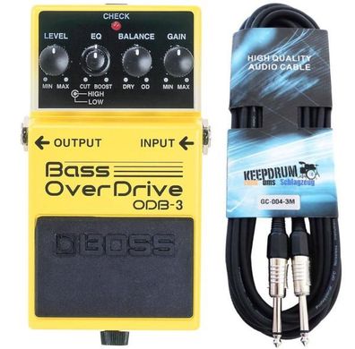 Boss ODB-3 Bass Overdrive Pedal mit Kabel