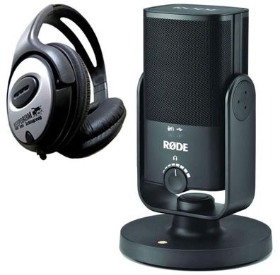 Rode NT-USB MINI-Kondensatormikrofon mit Kopfhörer