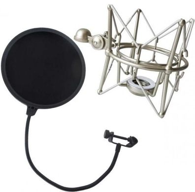 keepdrum MS088 Mikrofon Spinne mit Popschutz EMH