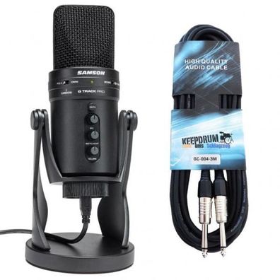 Samson G-Track Pro USB-Mikrofon mit Gitarrenkabel 3m