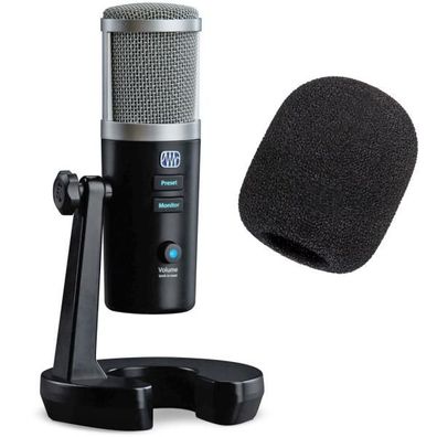 Presonus Revelator USB-Mikrofon mit WS02 Popschutz