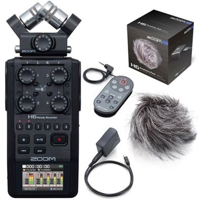 Zoom H6 Black Recorder mit APH-6 Zubehör Set