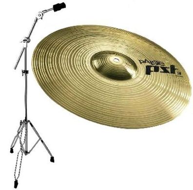 Paiste PST3 16 Crash mit Galgen-Beckenständer