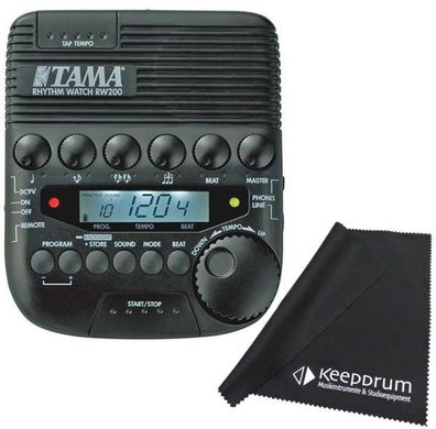 Tama Metronom RW200 Rhythm Watch mit Mikrofasertuch
