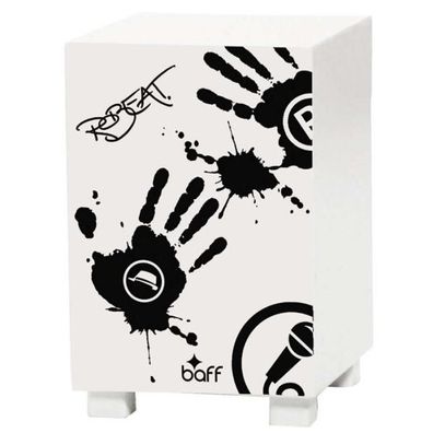 Baff beatBOX Robeat Cajon Musikmöbel Hocker Weiß