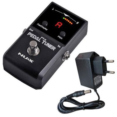 NUX PT-6 Pedal Tuner Stimmgerät mit Netzteil