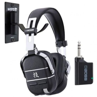 BOSS Waza-Air drahtlos Gitarren-Kopfhörersystem mit Wandhalter