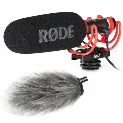 Rode Videomic NTG Kamera-Mikrofon mit Fellwindschutz