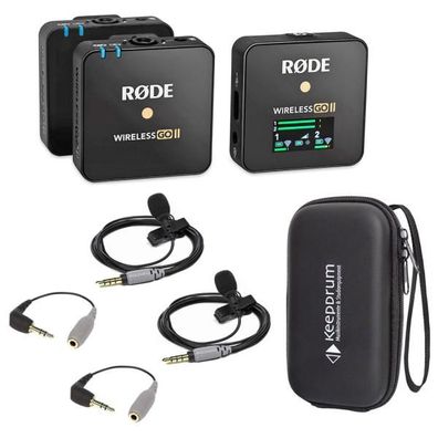 Rode Wireless GO II -2x Smartlav+ - 2x SC3 und Softcase