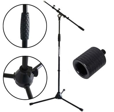 keepdrum MS106 BK Mikrofonständer mit SA Gewindeadapter