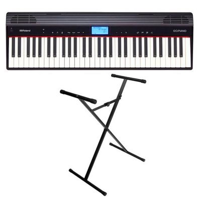 Roland GO-61P Go Piano Schwarz mit Keyboard-Ständer