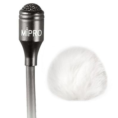 Mipro MU-55L Lavaliermikrofon mit Windschutz Weiss