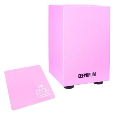 keepdrum DC1M PK Junior Cajon Pink mit Sitzpad Pink