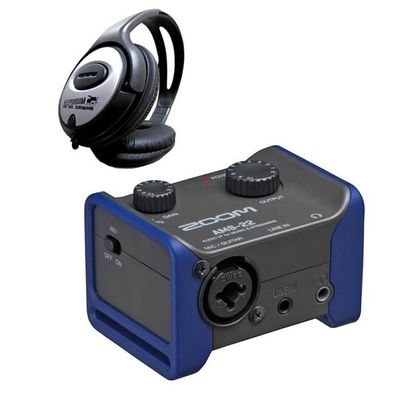 Zoom AMS-22 Audio-Interface mit Kopfhörer