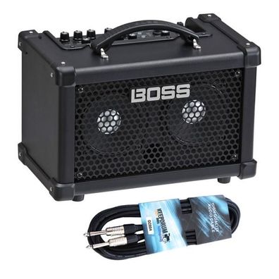 Boss Dual Cube Bass LX Bass Verstärker mit Kabel