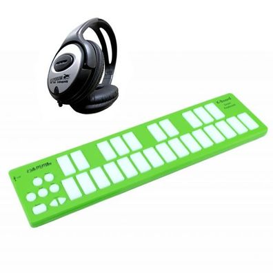 McMillen K-Board MIDI-Controller Lime mit Kopfhörer