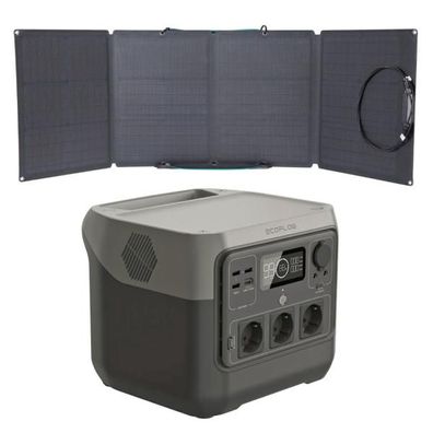 Ecoflow River 2 Pro Powerstation mit 110W Solarpanel