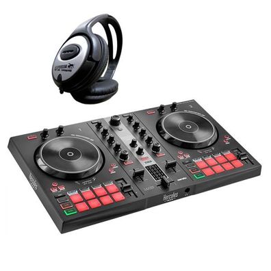 Hercules DJ Control Inpulse 300 MK2 mit Kopfhörer