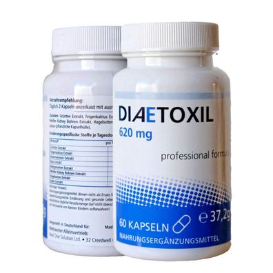 Diaetocxil 60 Kapseln 620 mg Keto Prima Figur Stoffwechsel Nahrungsergänzung