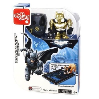 Mattel Apptivity Batman Figur RIOT CANNON Y0205 Spielt auf dem iPad Restposten