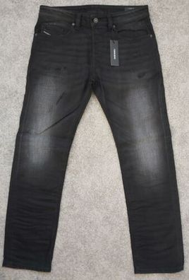Diesel Herren Jeans Safado-X CN059 Schwarz Straight Vintage Look Stretch Neu
