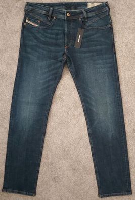 Diesel Herren Jeans IAKOP RM010 Dunkelblau Regular Slim Tapered Stretch Neu