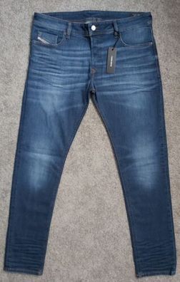 Diesel Herren Jeans Sleenker C097T NEU Blau Skinny Used Look Stretch Neu