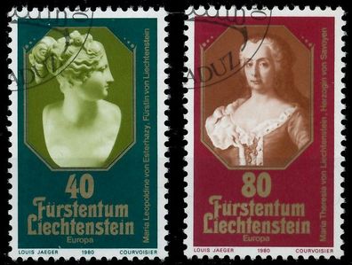 Liechtenstein 1980 Nr 741-742 gestempelt X59A076