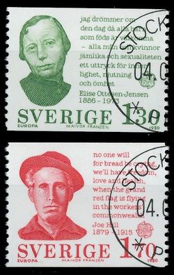 Schweden 1980 Nr 1106-1107 gestempelt X59A306