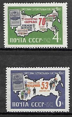 Sowjetunion postfrisch Michel-Nummer 2702-2703