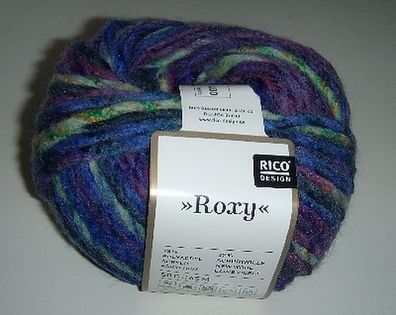 50g Winterwolle "Roxy" - Farbe: lila-bunt