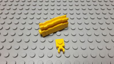 Lego 10 Platten 1x1 Clip Gelb Nummer 4085d