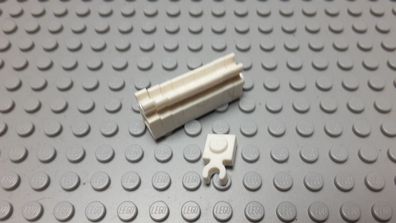 Lego 10 Platten 1x1 Clip Weiß Nummer 4085d