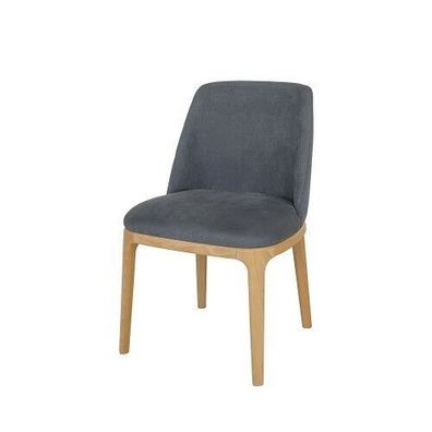 Design Stuhl Lehnstuhl Polster Stühle Lounge Massiv Holz Textil Holz Sessel Neu