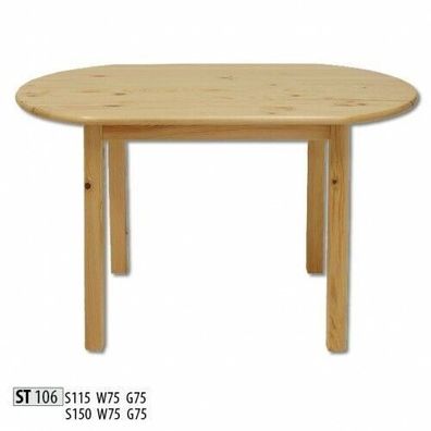 Esstisch Holz Tische Wohn Ess Zimmer Tisch 150x75 Massivholz Esstische Echtholz