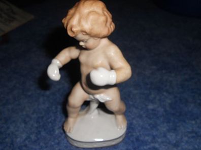 schöne Wallendorf Figur - Junge Boxer -selten