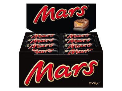 Mars - Schokoriegel Schokolade - Thekendisplay - 32 x 51g