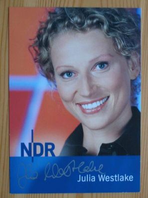 NDR Fernsehmoderatorin Julia Westlake - handsigniertes Autogramm!!!