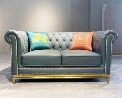 Chesterfield Zweisitzer Couch Design Möbel Einrichtung Klassische Sofas