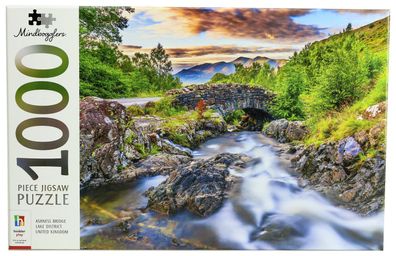 Puzzle Landschafts Panorama Ashness Bridge England Brücke Fluss 1000 Teil