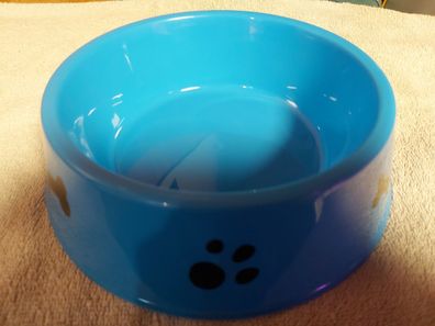 Benson Hunde Futter - und Wassernapf - blau mit Motiv