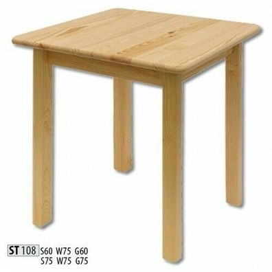Esstisch Holz Tische Wohn Ess Zimmer 75x75 Massivholz Esstische Echtholz Tisch