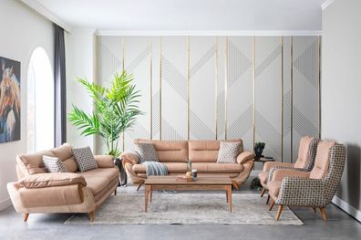 Sofagarnitur Couch Sofa Sets Polster Möbel Sitzgarnitur 4 tlg. Set Polster