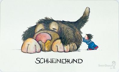 Frühstücksbrettchen: "Schweinehund", von Sweet Design by Nala, Design Miriam Kramer