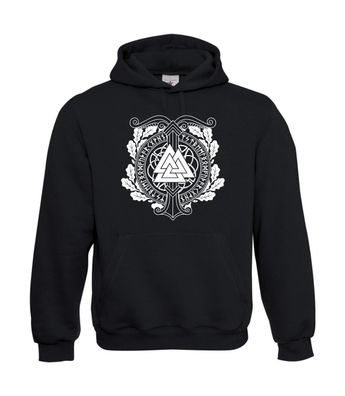 Heidnischen Symbole der Weltbaum Irminsul Valknut und skandinavische I Herren Hoodie