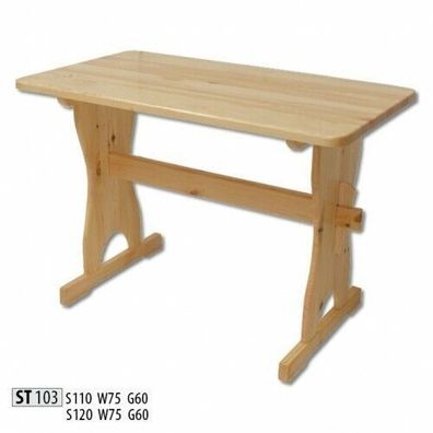Esstisch Holz Tische Wohn Ess Zimmer Tisch 120x60 Massivholz Esstische Echtholz