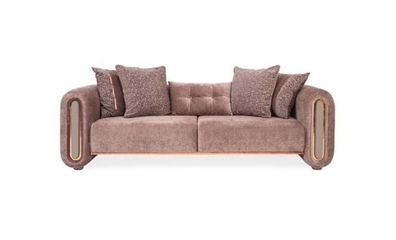 Dreisitzer Beige Couch Sofa Möbel Einrichtung Couchen Sofas Polster